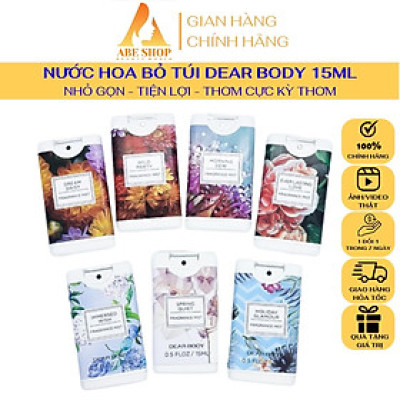 Nước Hoa Bỏ Túi DEAR BODY 15ML - Siêu Tiện Lợi - Gọn Nhẹ Dễ Sử Dụng - Phù Hợp Học Sinh - Sinh Viên Việt Nam