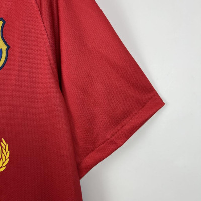 Áo Bóng Đá Retro Barcelona 2008 - Sân Nhà bản cao cấp vải Cotton Polyester