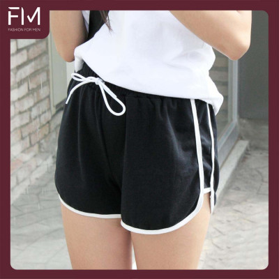 Quần Short Thun Nữ 3 Sọc Viền Phong Cách Unisex - FORMENSHOP - FMHN007