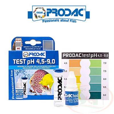 Bộ Prodac pH Test Kit kiểm tra chỉ số pH bể cá tép thủy sinh nước biển