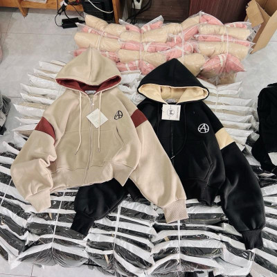 Áo khoác nỉ nỉ dệt dày túi trong xitin ngộ nghĩnh-A2123