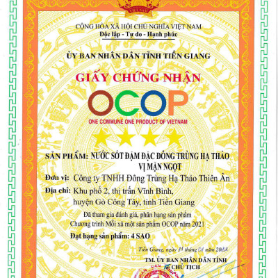 Nước Sốt Đậm Đặc Đông Trùng Hạ Thảo Vị Mặn Ngọt Thiên Ân