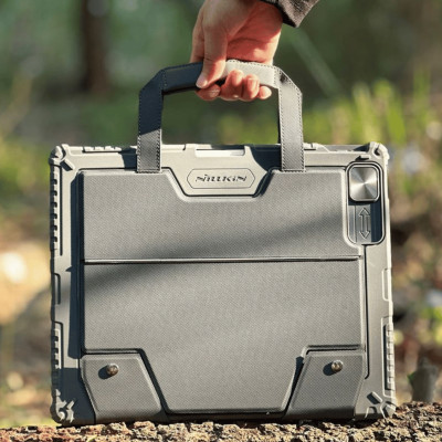 Bao da kèm Bàn Phím cho ipad Air 6 M2 / Air4 / Air5 / Pro 11 inch M1-M2 hiệu Nillkin Carry Go Có Đèn Nền Tay Cầm Từ Tính Di Động/ Đèn nền 7 Màu/ Độ Sáng 4 Mức - Hàng chính hãng