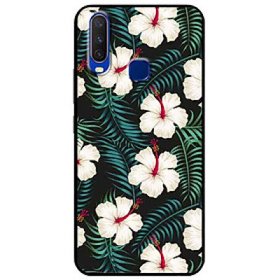 Ốp lưng in cho Vivo Y12/Y15/Y17 Mẫu Hoa Trắng