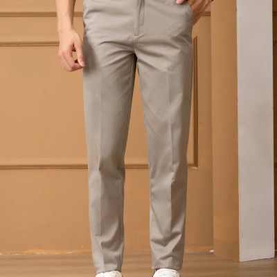 Quần kaki nam, quần thô dáng SlimFit, chất liệu vải kaki cao cấp bền đẹp, thiết kế cạp đính đỉa, ống đứng ALIGRO ALGK059