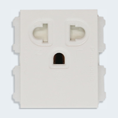 Ổ cắm đơn 3 chấu có màn che