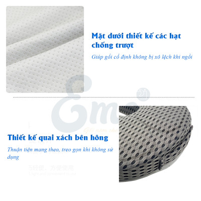 Gối ngồi lót mông y tế chống trĩ, đau xương cụt, ê mỏi mông cho dân văn phòng, lái xe, thu ngân, sinh viên...Chính hãng Ema - Hàng nhập khẩu