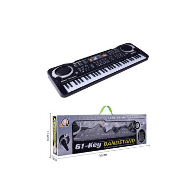 Đàn Piano 61 Phím, Kèm Mic Hát, Quà Tặng Cho Bé Vui Chơi Phát Triển Trí Tuệ