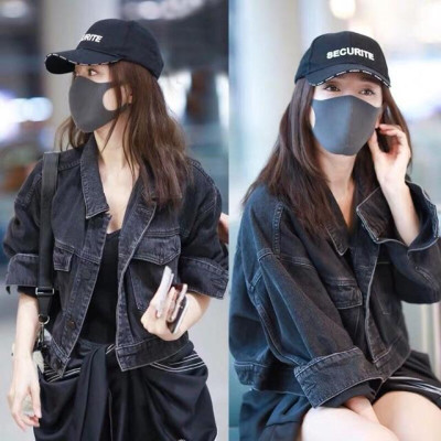 Áo khoát nữ jean mới đen trơn túi trước cực hót cá tính-A3044