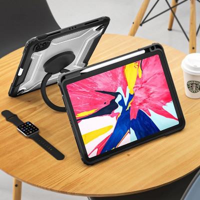 Ốp Lưng Mecha Rotative Stand Case Dành Cho Ipad Thiết Kế Chống Sốc Và Có Chỗ Để Bút - Hàng Chính Hãng