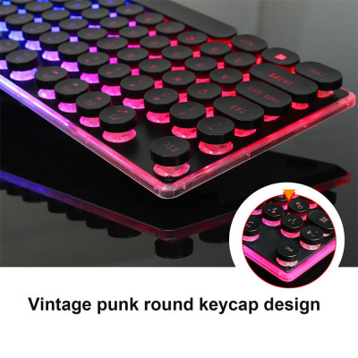 Bộ bàn phím chuột chơi game có đèn nền đầy màu sắc HXSJ V300Y