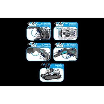 BYJARDA - GC0106 - Xe Ủi Thủy Lực (127 Chi Tiết)