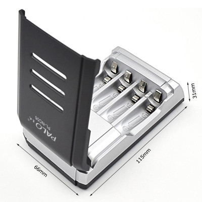 Bộ sạc pin PALO cho Pin sạc AA / AAA Ni-MH / Ni-Cd Màn hình LCD