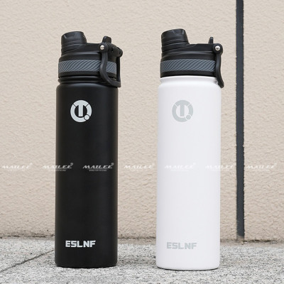 [Mẫu mới] Bình Đựng Nước Thể Thao Giữ Nhiệt Inox Không Gỉ 304 ESL-053 650ml Gắn Trên Xe Đạp/ Ô tô/ Xe Hơi Có Ống Hút - Mai Lee