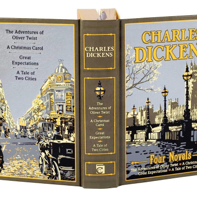 Artbook - Sách Tiếng Anh - Charles Dickens: Four Novels (Leather-bound Classics)