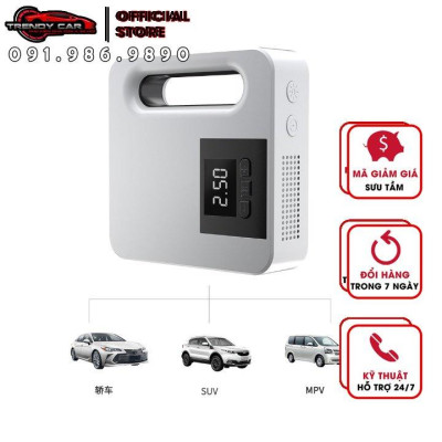 Bơm lốp xe điện tự động ngắt khi bơm đầy, điện áp 12V. Bơm Không Khí Mini Máy Bơm Hơi Lốp Xe Tự Động