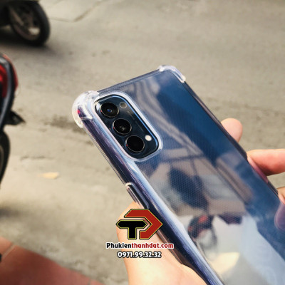 Ốp lưng cho OPPO Reno8 T 5G, Reno8 Pro 5G, Reno8 5G, Reno8 Z, Reno7, Reno7 Z, Reno6 5G, Reno6 Z 5G, Reno5 5G, Reno4 4G, Reno4 Pro 4G - Hàng nhập khẩu trong suốt chống sốc bảo vệ camera sau 