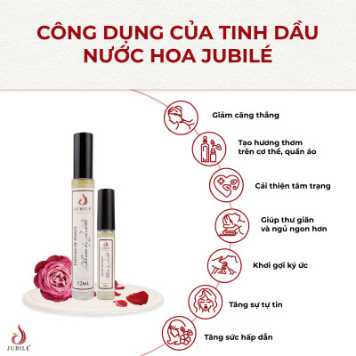 Set Tinh dầu nước hoa Pháp nữ Guilty by Jubilé Dạng lăn 12ml + Dạng xịt 5 ml Thơm Lâu, Sang Trọng, Quyến Rũ