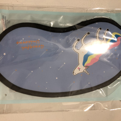 Kính Ngủ Hàn Quốc Có Túi GEL Làm Mát Mắt - Miếng Bịt Mắt Che Mắt Khi Ngủ ( phát màu ngẫu nhiên )