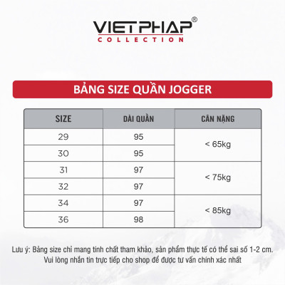 Quần Jogger Thun Cao Cấp VIỆT PHÁP/ Chất liệu cotton co dãn thoải mái sang trọng cạp chun bo 9745