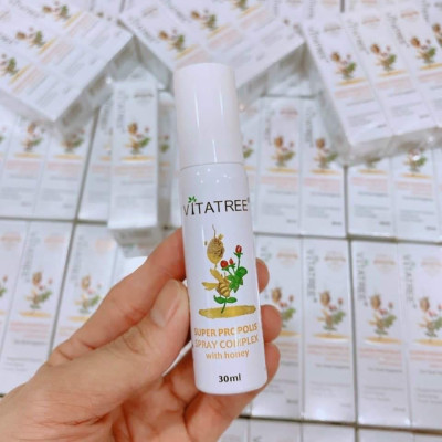 Xịt keo Ong Úc Vitatree Super Propolis Spray Complex tăng đề kháng , kháng khuẩn, Virut, nấm, giảm viêm họng, ho, nhiệt miệng - QuaTangMe Extaste