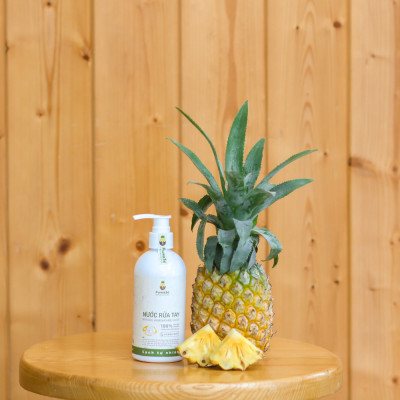 Nước rửa tay hữu cơ Fuwa3e mùi tinh dầu quýt từ chế phẩm Enzyme sinh học 300ml