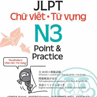 Sách - Kỳ Thi Năng Lực Nhật Ngữ - JLPT N3 Point & Practice - Chữ Viết-Từ Vựng