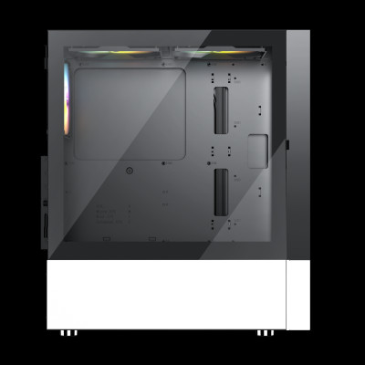 CASE MAGIC GM-04 BLACK AND WHITE GLASS 3 FAN (ATX) - Hàng chính hãng