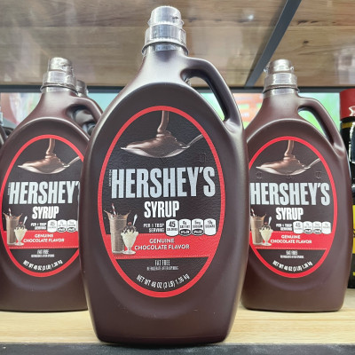 Sốt Topping Siro Socola Nguyên Chất Hersheys Syrup Chocolate 1.36kg Hàng Nhập Mỹ