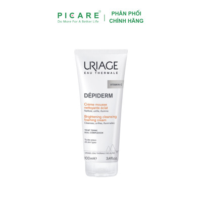 Sữa Rửa Mặt Uriage Depiderm Mousse Nettoyante Eclat làm Sáng, Sạch và Thanh Khiết Làn Da