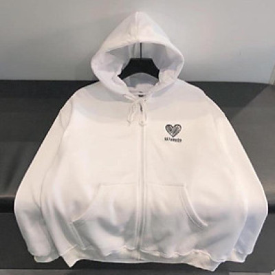 Áo khoác unisex form rộng Nỉ Hàn Quốc Heart nam nữ duyên dáng