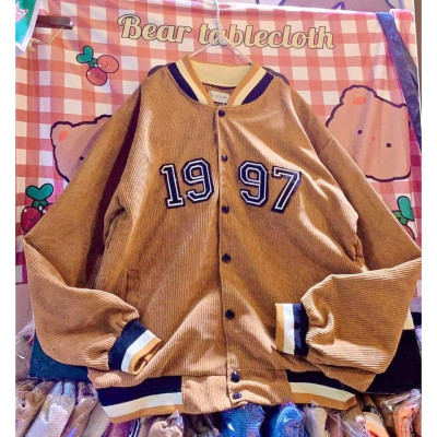 Áo khoát nam nữ cặp đôi unisex đẹp Nhung gân Thêu 1997 bao đẹp hàng đẹp-A691
