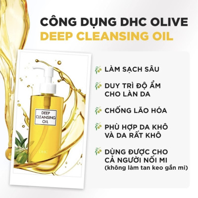 Dầu Tẩy Trang Olive DHC Deep Cleansing Oil Nhật Bản 70ml