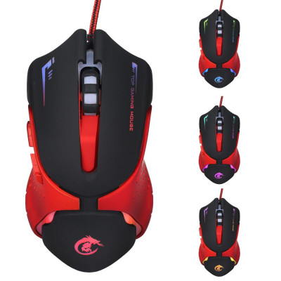 Chuột công thái học chơi game có thể điều chỉnh 3200 DPI,có dây USB