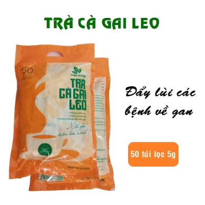 Combo 03 Bịch Trà Cà Gai Leo Thái Hưng 50 túi lọc x 5g - Mát gan thanh nhiệt, giải độc, giảm mụn nhọt (250g)