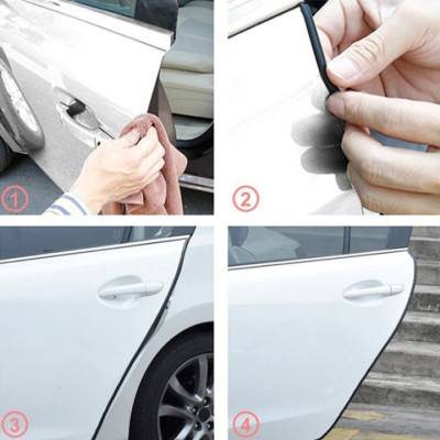 Gioăng cao su, nẹp viền cửa chữ U lõi thép PHUS chống va đập, cách âm, chống ồn cao cấp dài 5m 