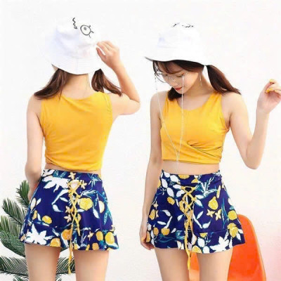 Set Đồ Bơi Kèm Chân Váy – Thời Trang, Nữ Tính, Tôn Dáng Thoải Mái, Dễ Mặc, Phù Hợp Nhiều Vóc Dáng  ( Dưới 50 KG )