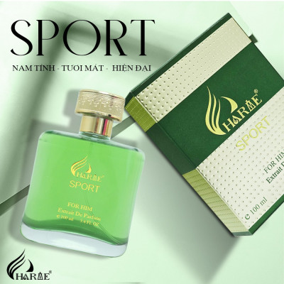Nước hoa nam thơm lâu, Charme Sport 100ml, nam tính, năng động đầy cuốn hút, đúng chất quý ông