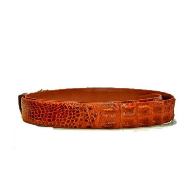 HJ4207-08-09-44 - Thắt lưng nam da cá sấu Huy Hoàng gai lưng 3,5P màu đen, nâu đỏ, vàng bò, nâu đất