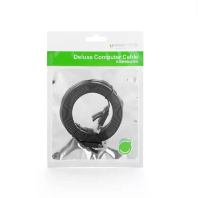 Ugreen UG50177NW102TK 8M màu Đen Cáp mạng LAN CAT6 dây dẹt - HÀNG CHÍNH HÃNG