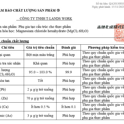 20kg Muối NIGARI Nhật Bản tạo đông đậu hũ, đậu phụ (Made in Japan)