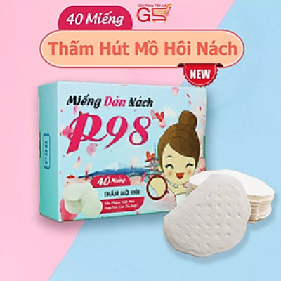 Hộp 40 Miếng Dán Thấm Mồ Hôi Nách P98 - Hạn Chế Mồ Hôi Nách [ CÓ CHE TÊN KHI GIAO HÀNG ]