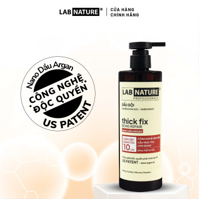 Dầu gội Ngăn rụng tóc Lab Nature Thick Fix - Công Nghệ Hàn Gắn Cấu Trúc Tóc - 450ml
