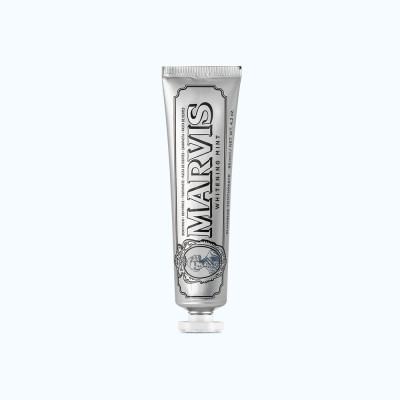 Kem Đánh Răng Marvis Whitening Mint Vị Bạc Hà hỗ trợ sạch mảng bám & trắng răng tự nhiên (85ml)