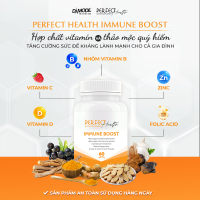 Viên uống tăng miễn dịch IMMUNE BOOST DAMODE lọ 60 viên