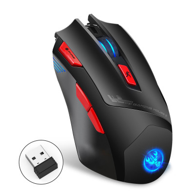 Chuột chơi game không dây HXSJ T88 có thể sạc lại có thể điều chỉnh 4800DPI quang học