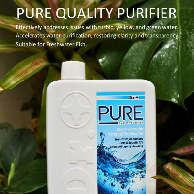 Làm trong nước Dr+ Pure Quality Purifier kết tủa cặn khử đục bể cá tép thủy sinh cảnh
