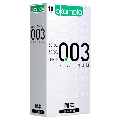 Bao Cao Su Okamoto 0.03 Cool Siêu mỏng Bóng Láng Mát lạnh Hộp 8 Cái 