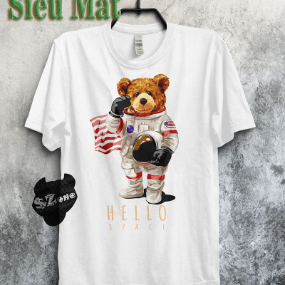 Áo Phông Nam Cotton 100% In Hình 3D Cao Cấp Có Big Size - Áo Thun Nam Ngắn Tay Chất Mát Mùa Hè SZone PM61