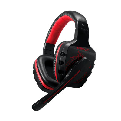 Tai nghe chơi game có dây SENICC A1S gắn trên đầu với trình điều khiển micrô giảm tiếng ồn đa hướng 40mm
